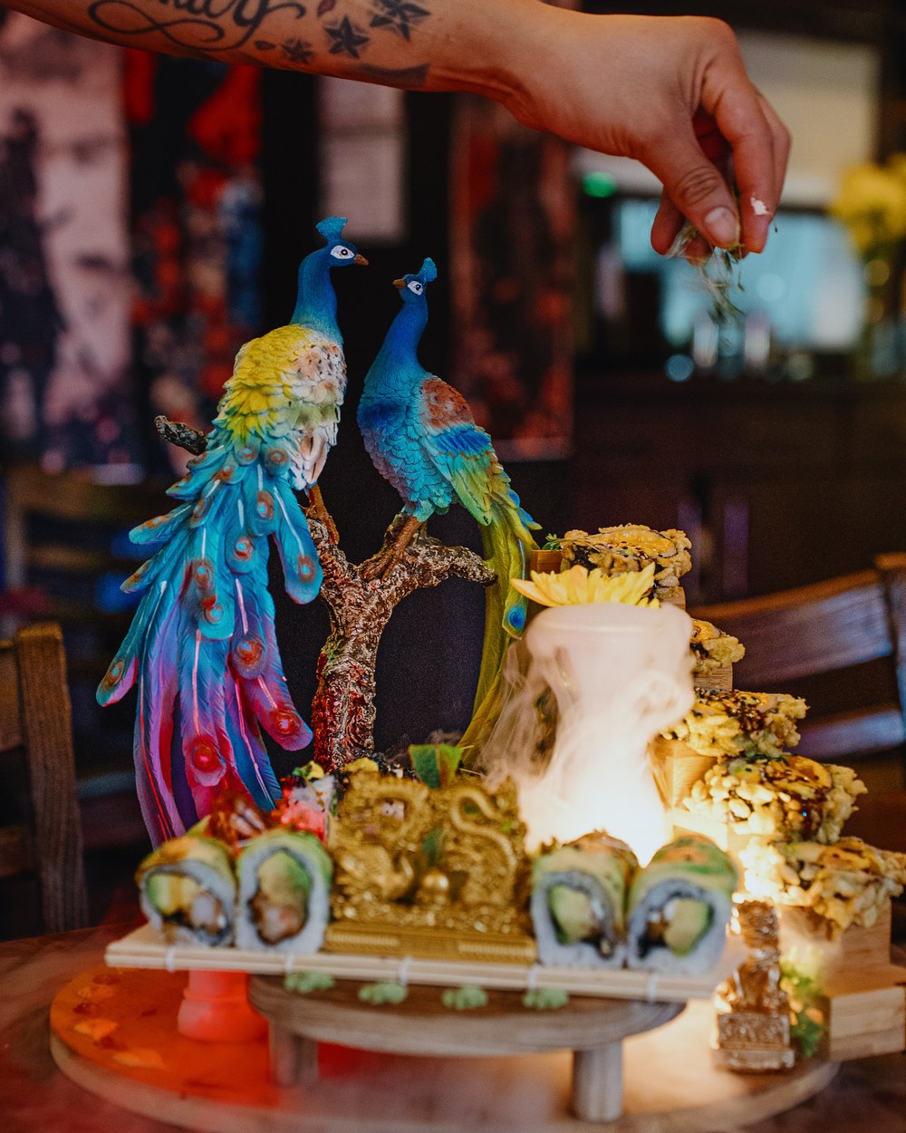 Innenraum des The Dragon Restaurant in Frankfurt
